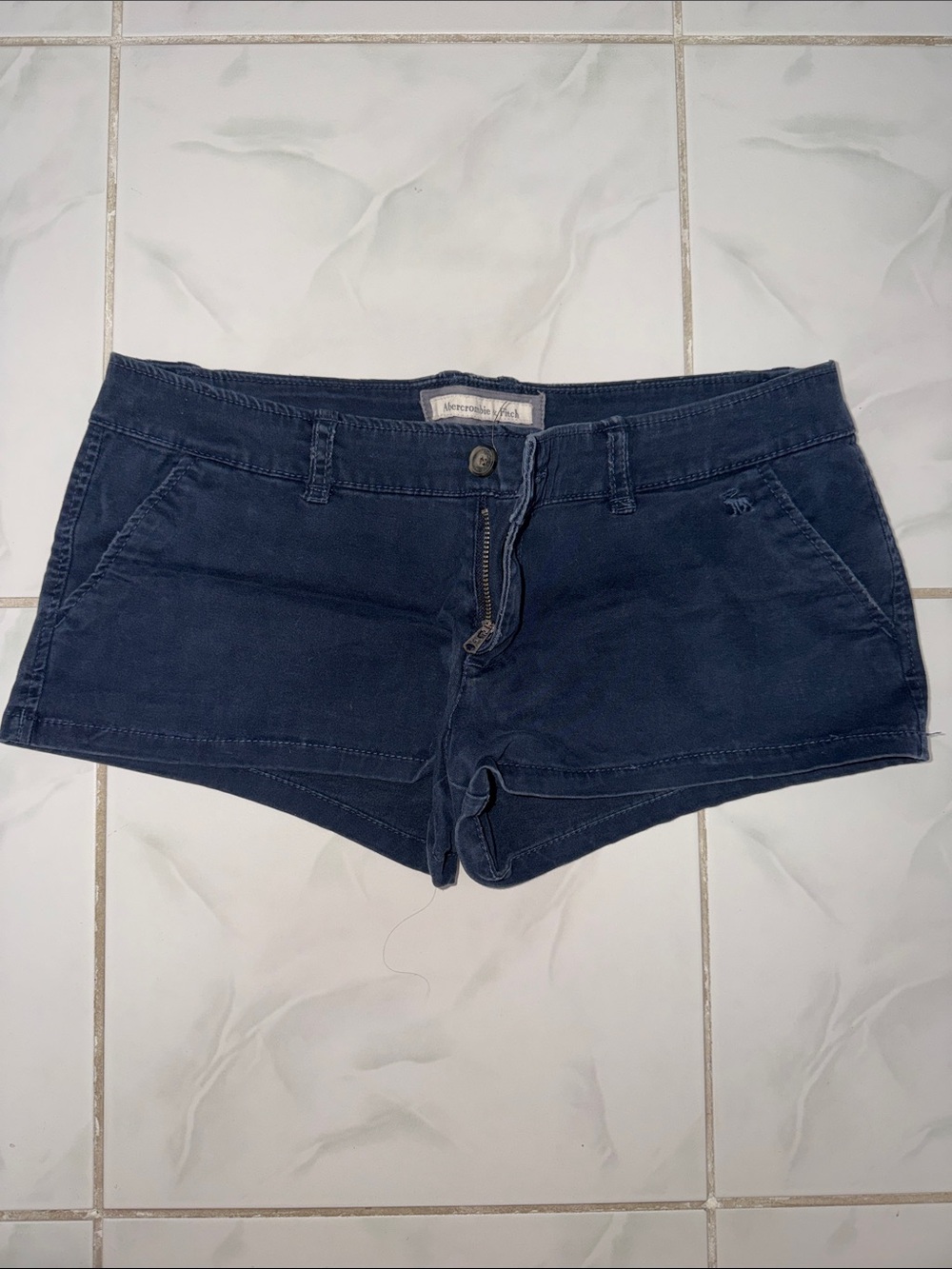 Abercrombie & Fitch Dark Navy Women's Shorts
